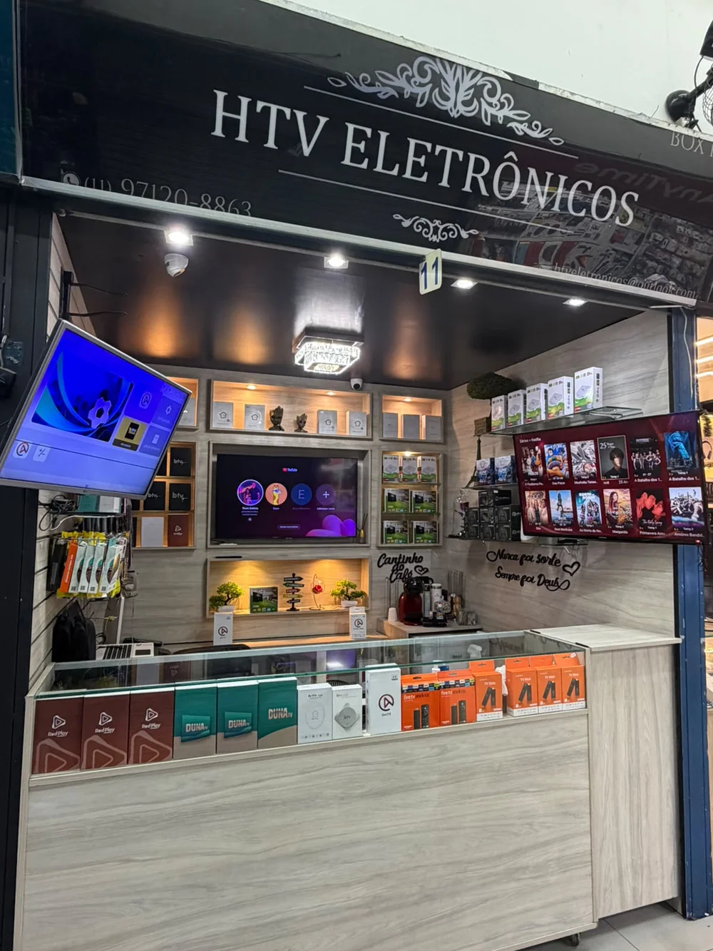 Interior real da HTV Eletrônicos